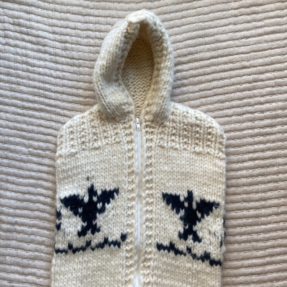 Wool Cowichan Baby Bunting Bag - Picture 2 of 8